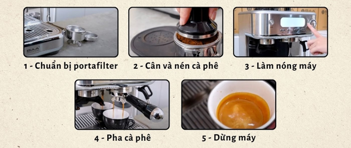 Cách pha cà phê Espresso chuẩn vị
