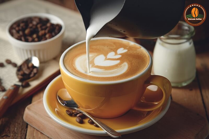 Hướng dẫn pha cà phê latte chuẩn vị