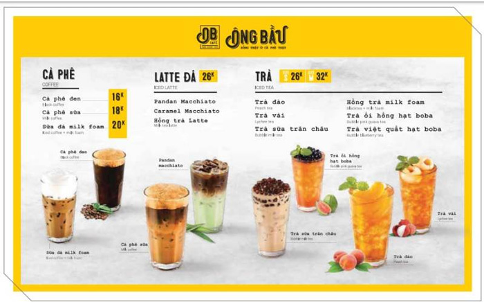Cách tối ưu menu quán cà phê