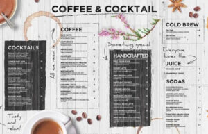 Cách thiết kế menu quán cà phê